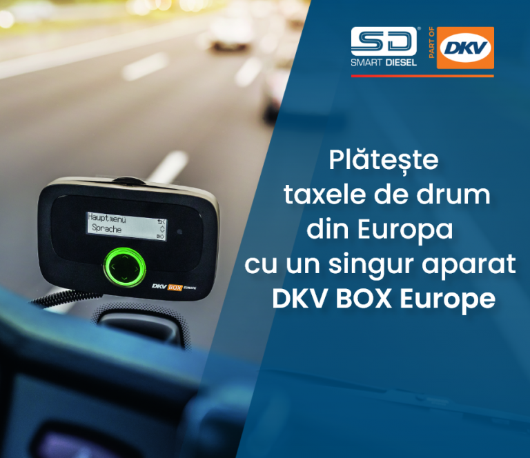 Plătește simplu și rapid taxele de drum în Europa cu un singur aparat: DKV Box Europe!