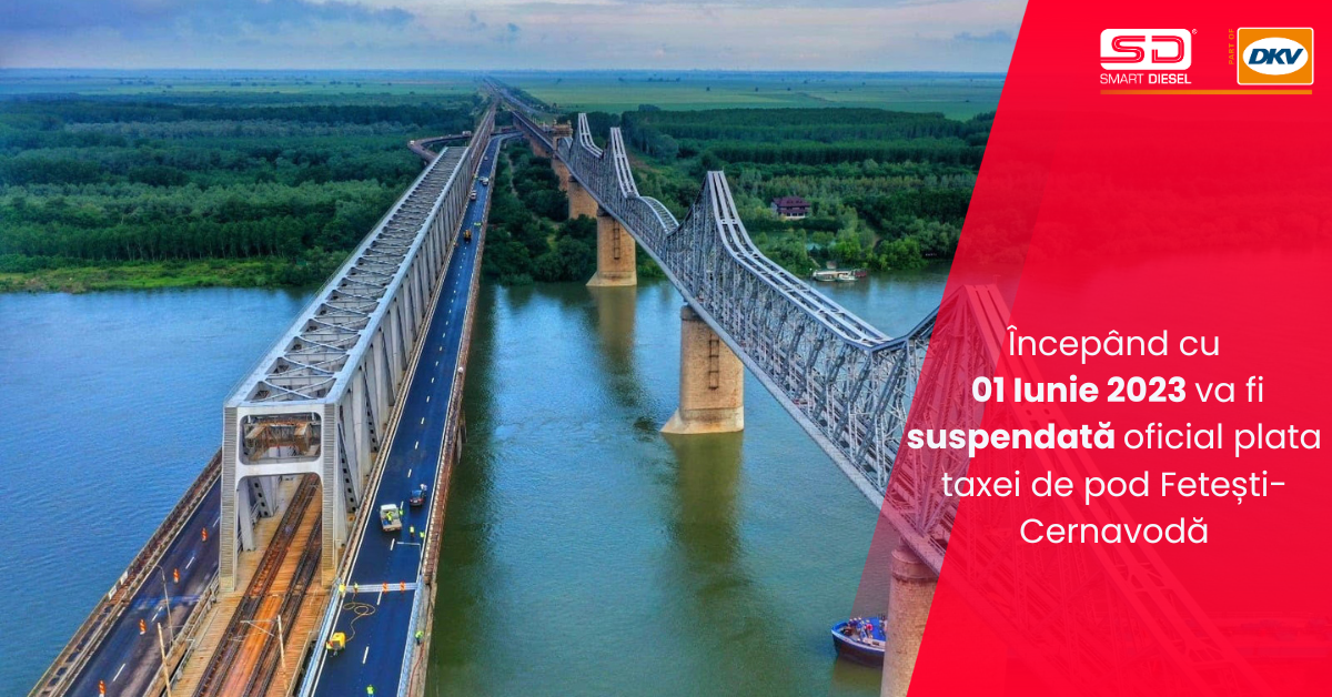 Taxa pod Fetești se suspendă temporar