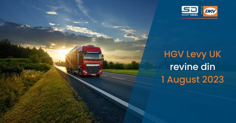 Taxa de drum din Marea Britanie HGV Levy va fi reintrodusă de la 1 august 2023
