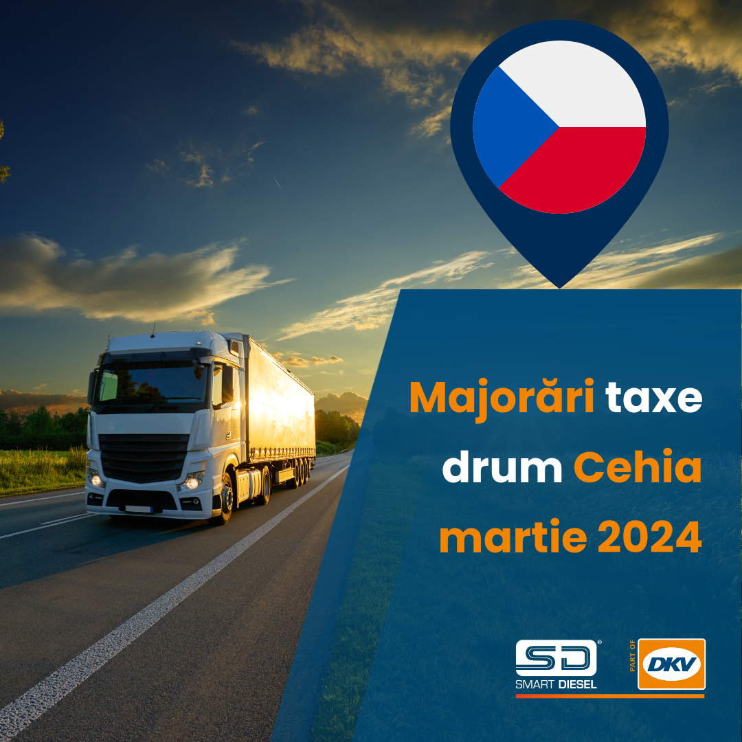Taxele de drum în Cehia cresc de la 1 Martie 2024