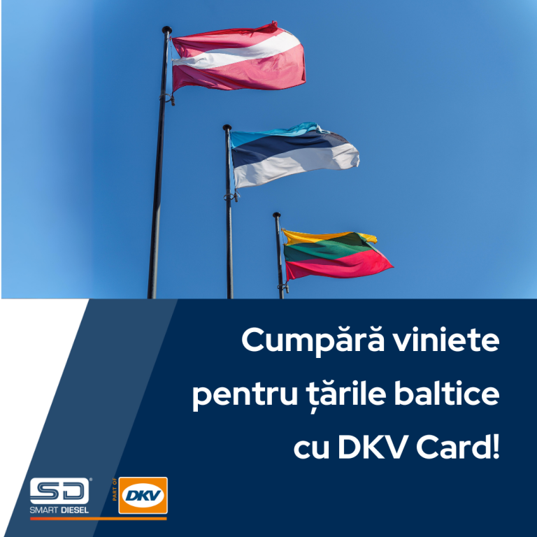 Acum poți cumpăra online viniete pentru țările baltice cu DKV Card
