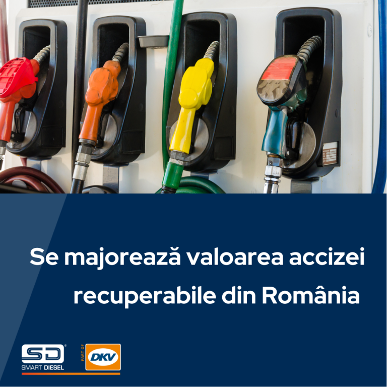 Crește valoarea recuperabilă a accizei la motorină în România