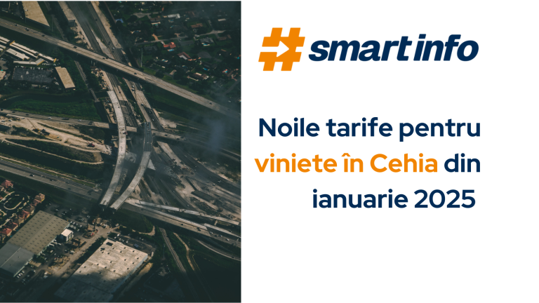 Noi tarife pentru viniete în Cehia din ianuarie 2025
