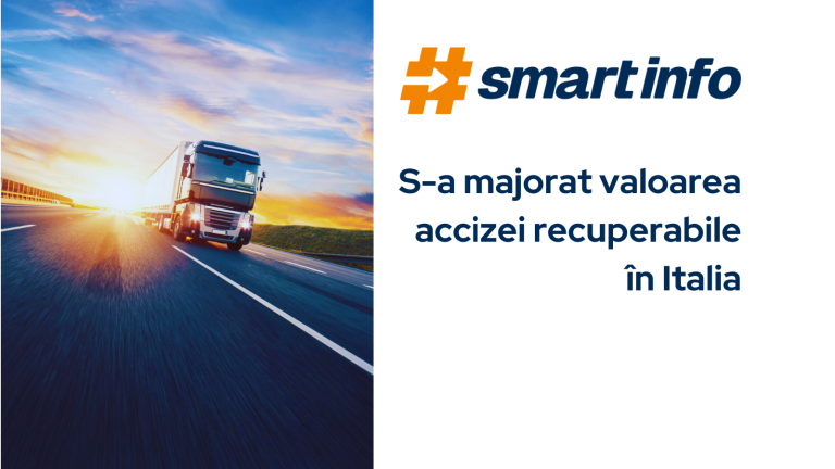 S-a majorat valoarea accizei recuperabile în Italia